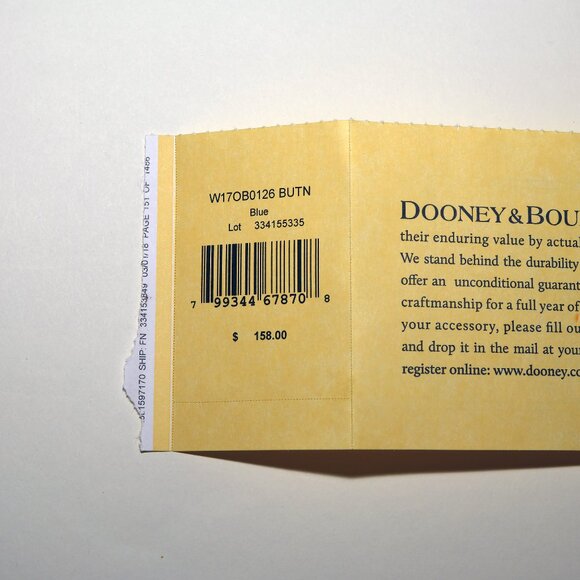 Disney Parks Dooney & Bourke Orange Print Zip Wallet Wristlet NWT - Picture 6 of 9